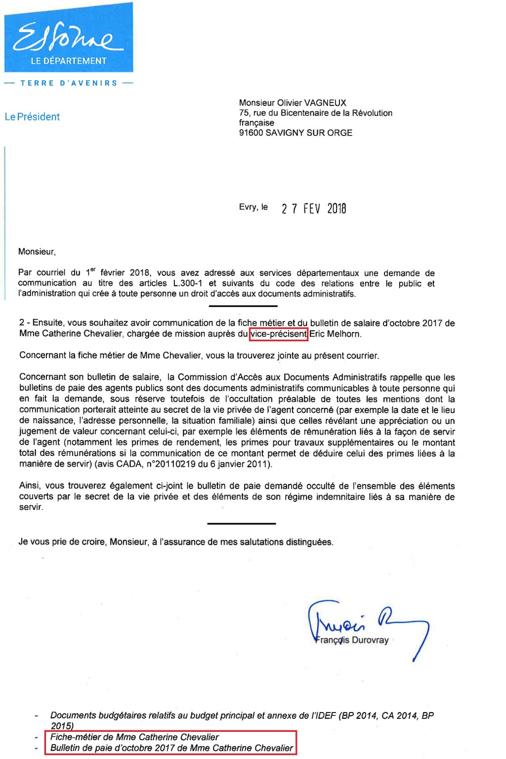 Au hasard des embauches : Catherine CHEVALIER et Éric&nbsp;MEHLHORN