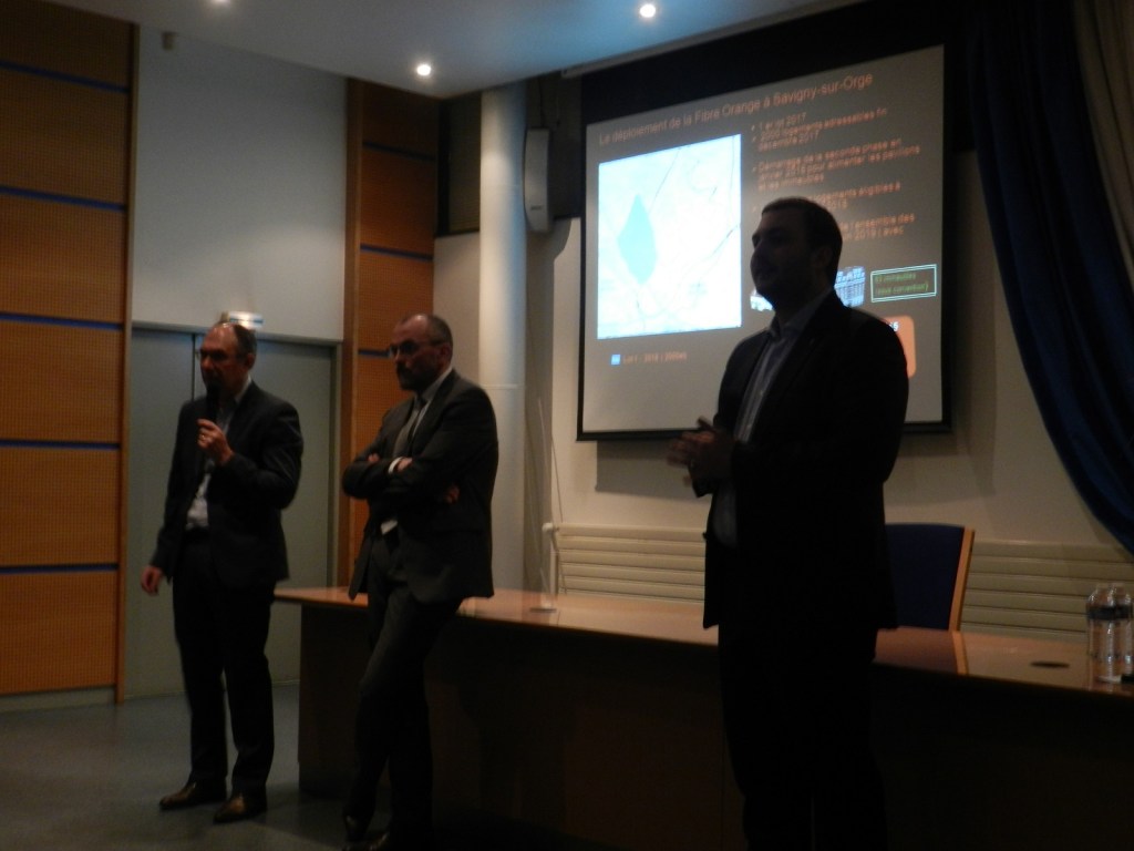 À la réunion d&rsquo;Orange du 06 mars 2018 pour le développement de fibre optique à Savigny-sur-Orge