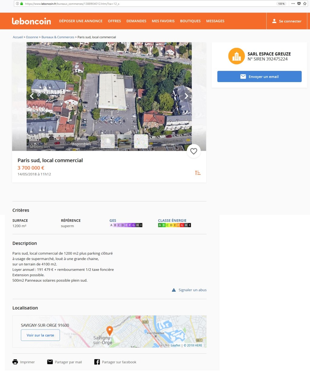 Éric MEHLHORN complètement largué sur le dossier du Carrefour contact de la rue&nbsp;Chateaubriand