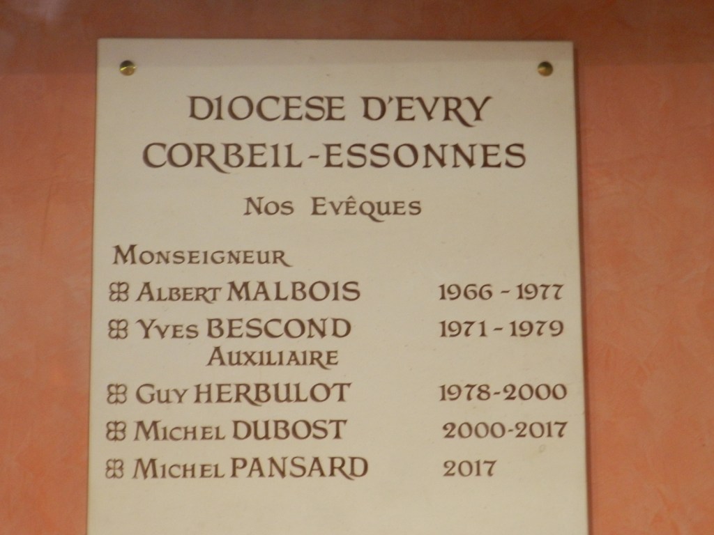 Reconnaissance d&rsquo;un chrétien du diocèse d&rsquo;Évry à l&rsquo;action de Mgr Yves&nbsp;BESCOND