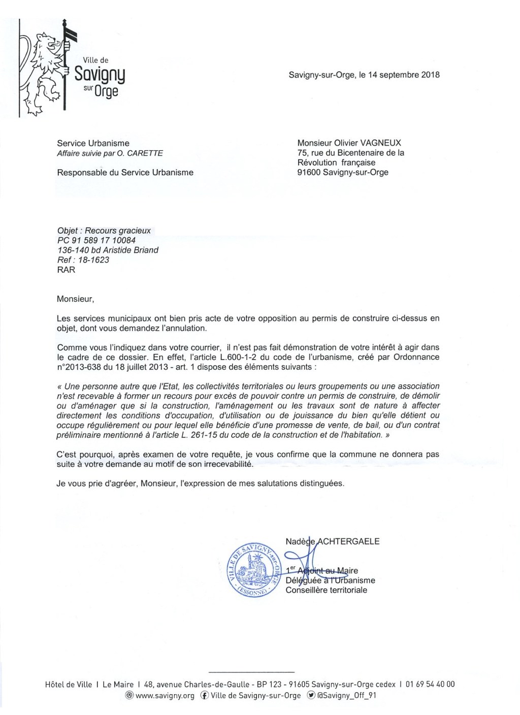 Quand dans sa folle idéologie de logement social, la Ville de Savigny-sur-Orge enfreint son&nbsp;PLU