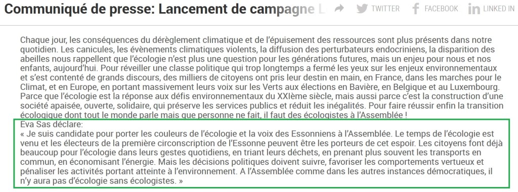 Trahison et déception : Éva SAS, de retour en Essonne, comme candidate aux législatives à Évry&nbsp;!