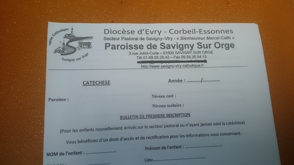 Scandalisé qu&rsquo;on n&rsquo;accepte plus de nouvelles inscriptions au catéchisme, faute d&rsquo;animateurs