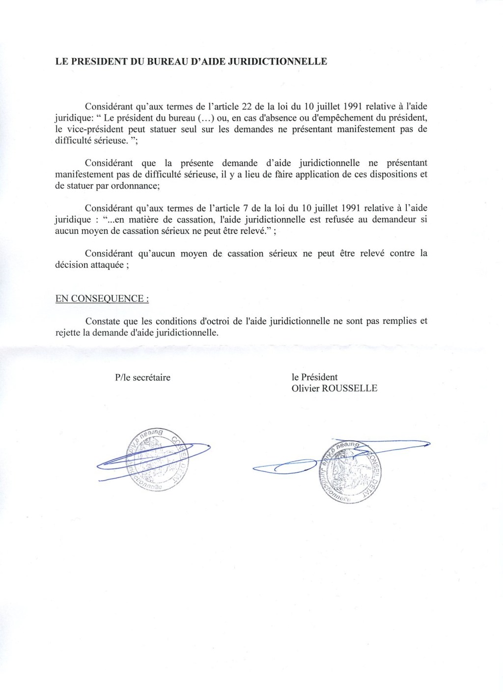 Cassation dans l&rsquo;affaire du transfert de la procédure d&rsquo;élaboration du PLU de Savigny à l&rsquo;EPT GOSB : mon recours en contestation de la décision de rejet de l&rsquo;aide juridictionnelle