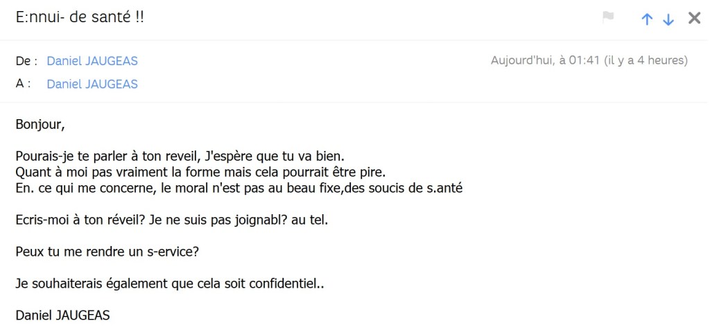 Daniel JAUGEAS, l&rsquo;adjoint à la Sécurité qui se fait pirater la sécurité de sa boîte&nbsp;mail…