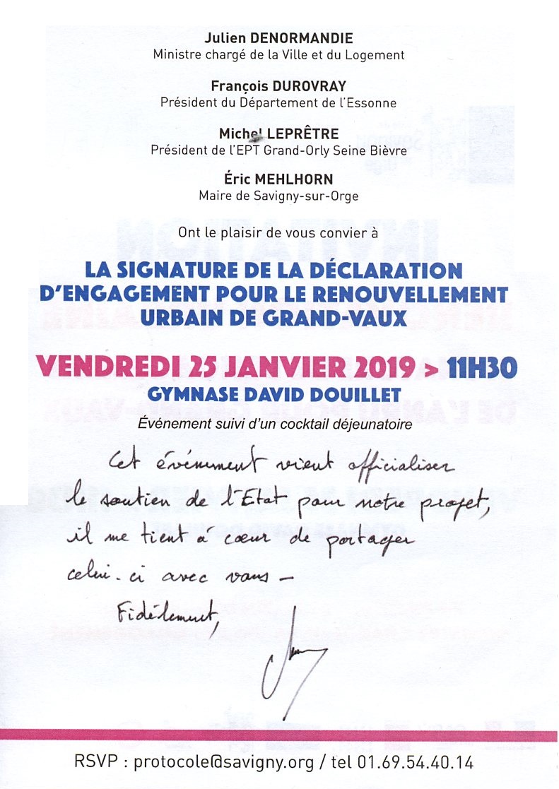 Quand Éric MEHLHORN veut garder le ministre de MACRON pour lui tout seul, sans le partager avec les Saviniens de Grand-Vaux&nbsp;!