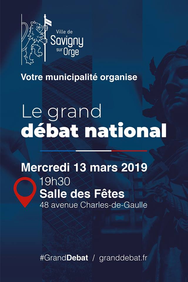 Vos questions sur le Grand débat national, organisé par la municipalité, à Savigny-sur-Orge