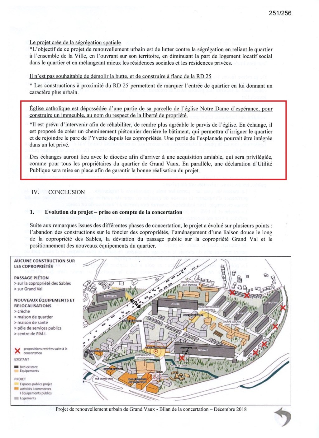 Rénovation de Grand-Vaux : une déclaration d&rsquo;utilité publique pour exproprier les chrétiens&nbsp;!
