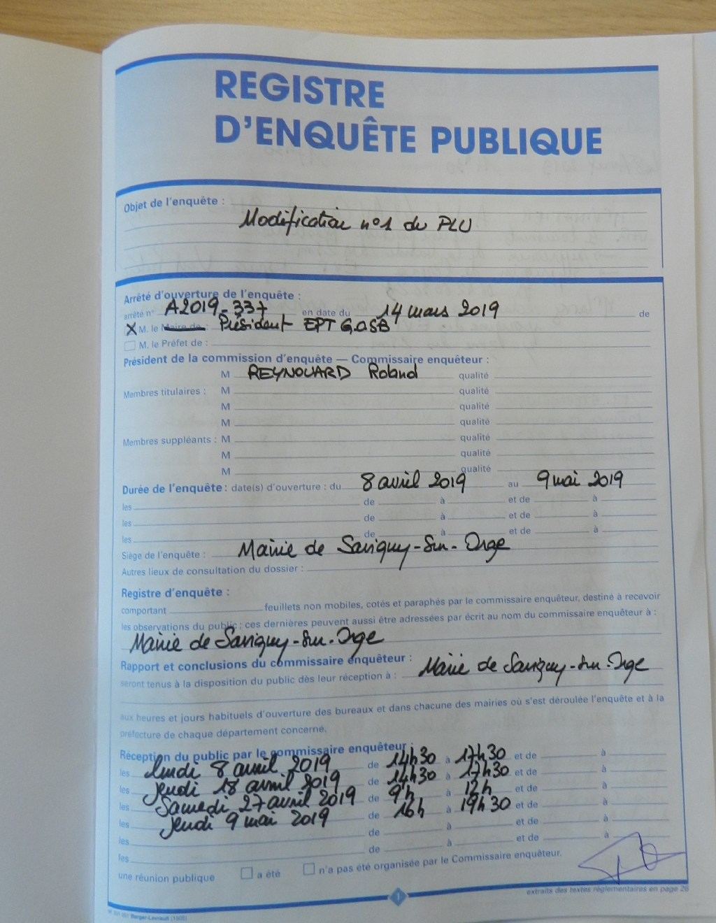 Mon avis DÉFAVORABLE au projet de modification n°1 du Plan local d&rsquo;urbanisme (PLU) de Savigny-sur-Orge