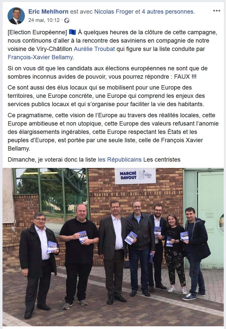 Justes rappels au cas où Éric MEHLHORN serait tenté de demander une investiture En&nbsp;marche