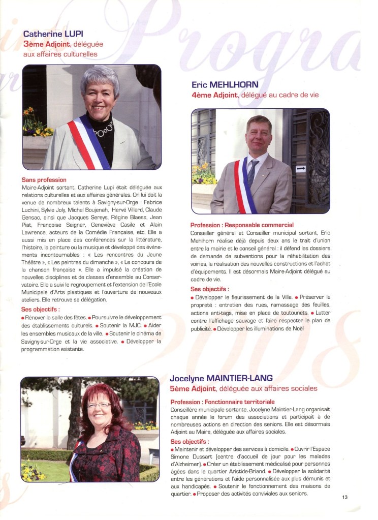Extrait du magazine municipal d'avril 2008