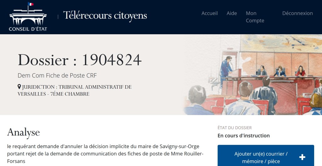 Ce que je reproche à Céline ROUILLER-FORSANS