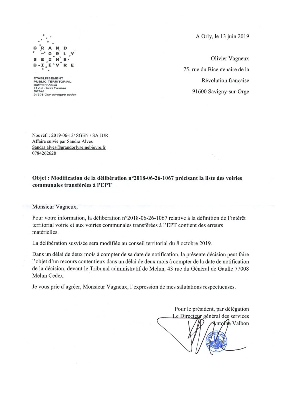 Antoine VALBON, Directeur général des services de l&rsquo;EPT GOSB, est un&nbsp;menteur…