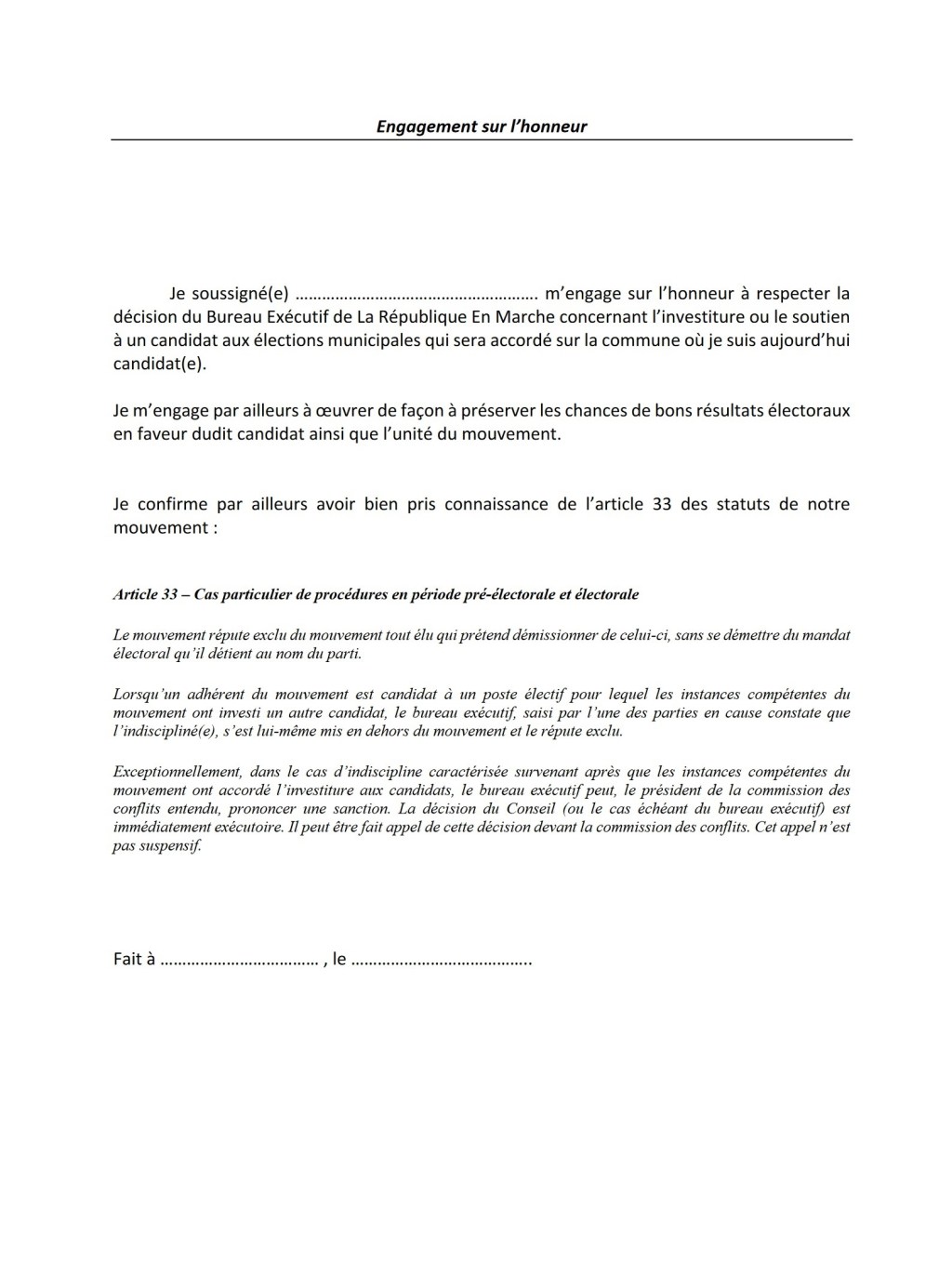 Mon ultime proposition d&rsquo;alliance à Bernard&nbsp;BLANCHAUD