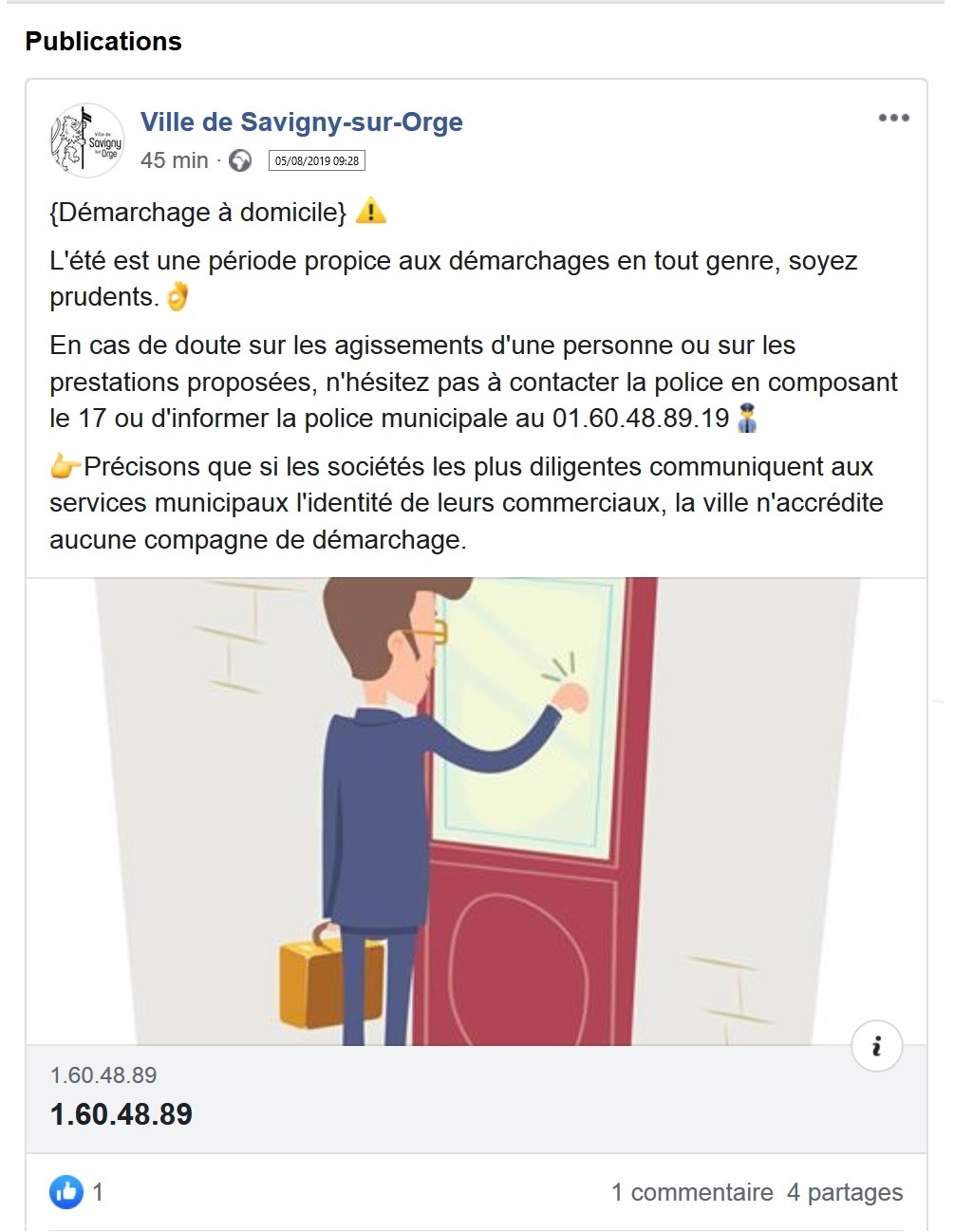 Démarchages à Savigny-sur-Orge : l’étonnant aveu d&rsquo;impuissance dans la communication de la&nbsp;Ville
