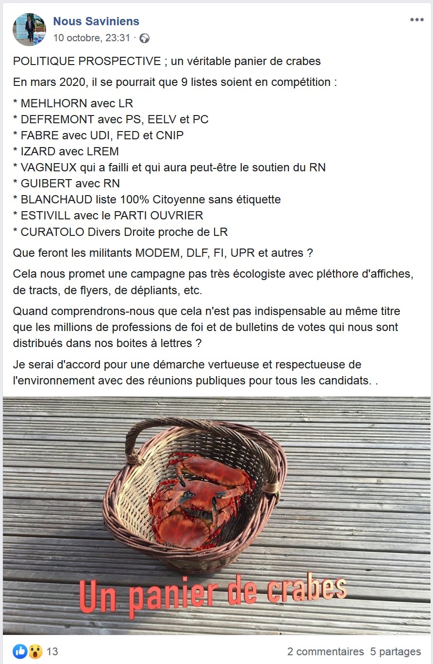 Carole OLSEN, colistière de Bernard BLANCHAUD…