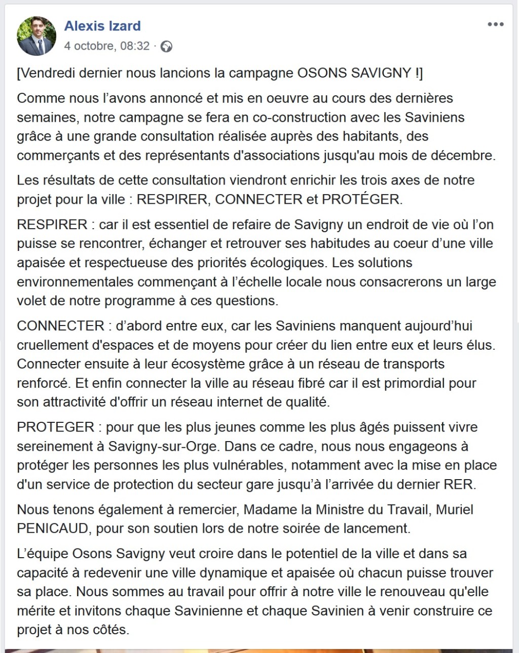 Avec Alexis IZARD, la démagogie est en&nbsp;marche…