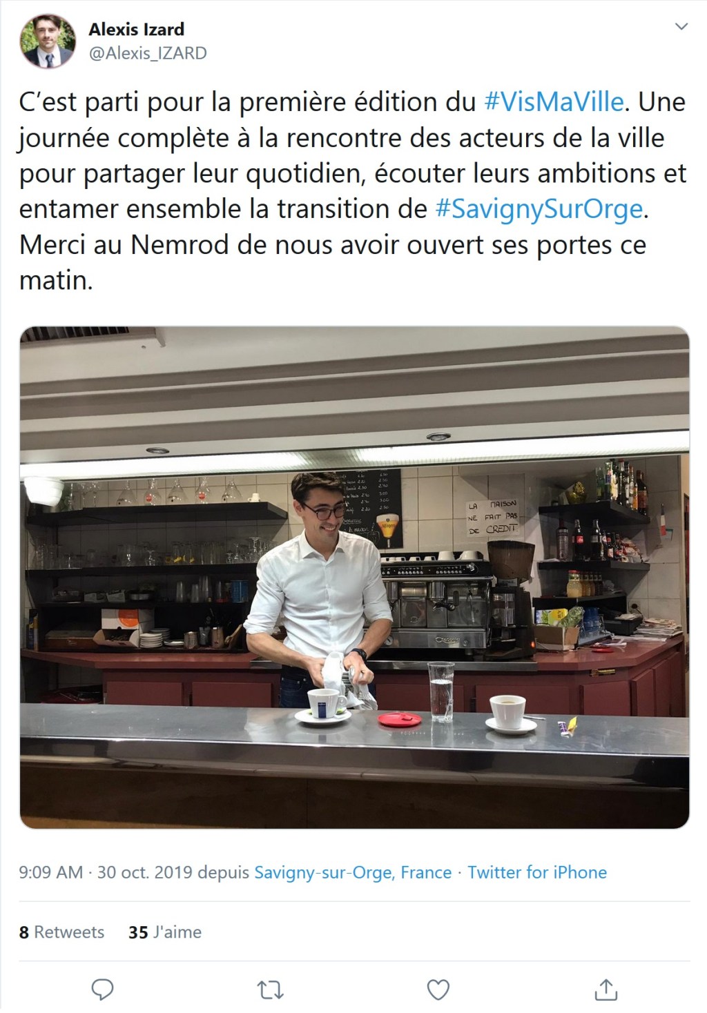 #VisMaVille, ou quand Alexis-Jupiter IZARD descend à la rencontre de son peuple pour en partager le quotidien&nbsp;!