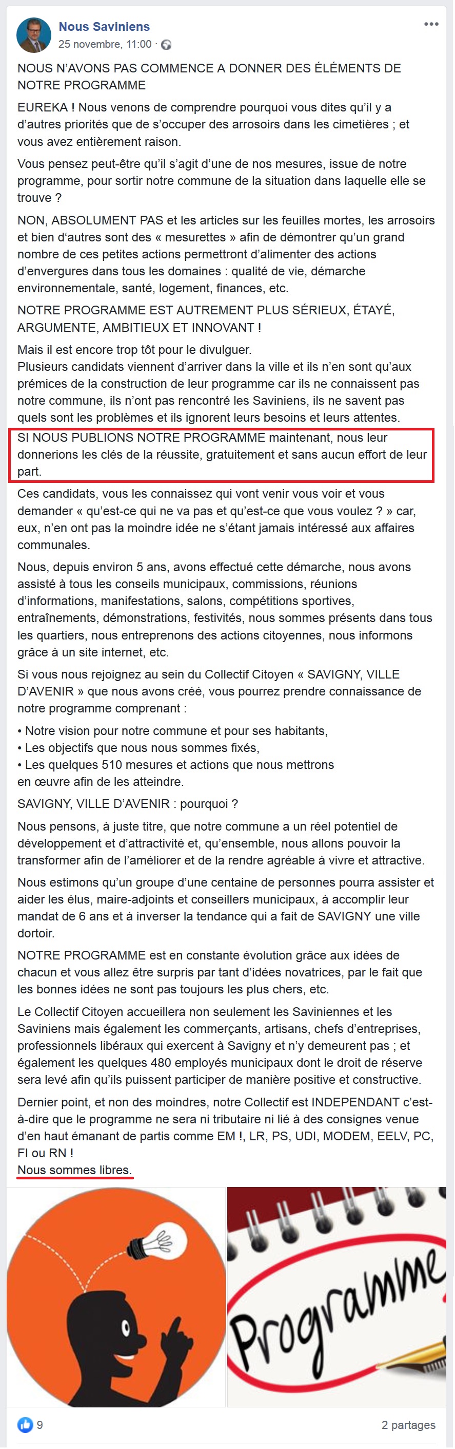 L&rsquo;Arlésienne du programme de Bernard BLANCHAUD (qui aurait donc rejoint Valérie PÉCRESSE&nbsp;?)