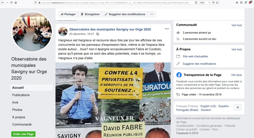 Municipales 2020 à Savigny-sur-Orge : le corbeau de 2014 est de retour&nbsp;!