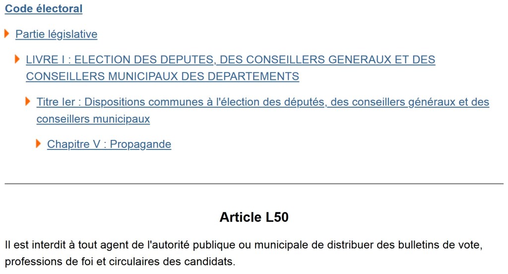 Note à moi-même : rappeler à Antoine CURATOLO la loi sur la participation des agents municipaux à sa&nbsp;campagne