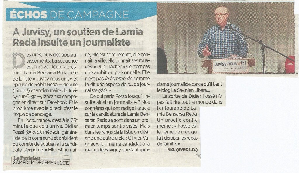 Olivier VAGNEUX porte plainte contre le docteur Didier FOSSÉ pour injures&nbsp;publiques