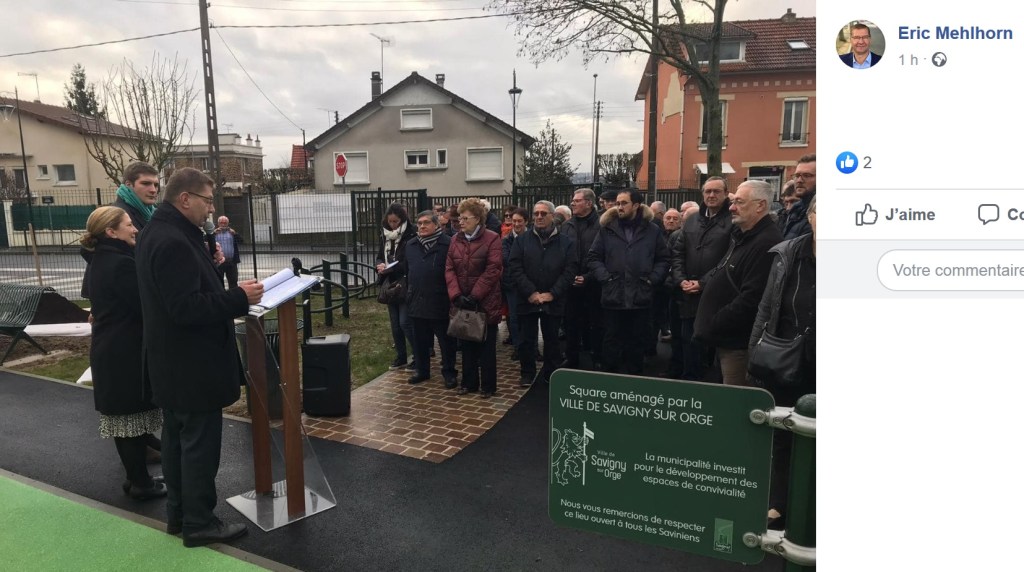 Inauguration du square Jacques-Chirac à Savigny-sur-Orge : l’entre-soi expliquera la défaite de&nbsp;MEHLHORN