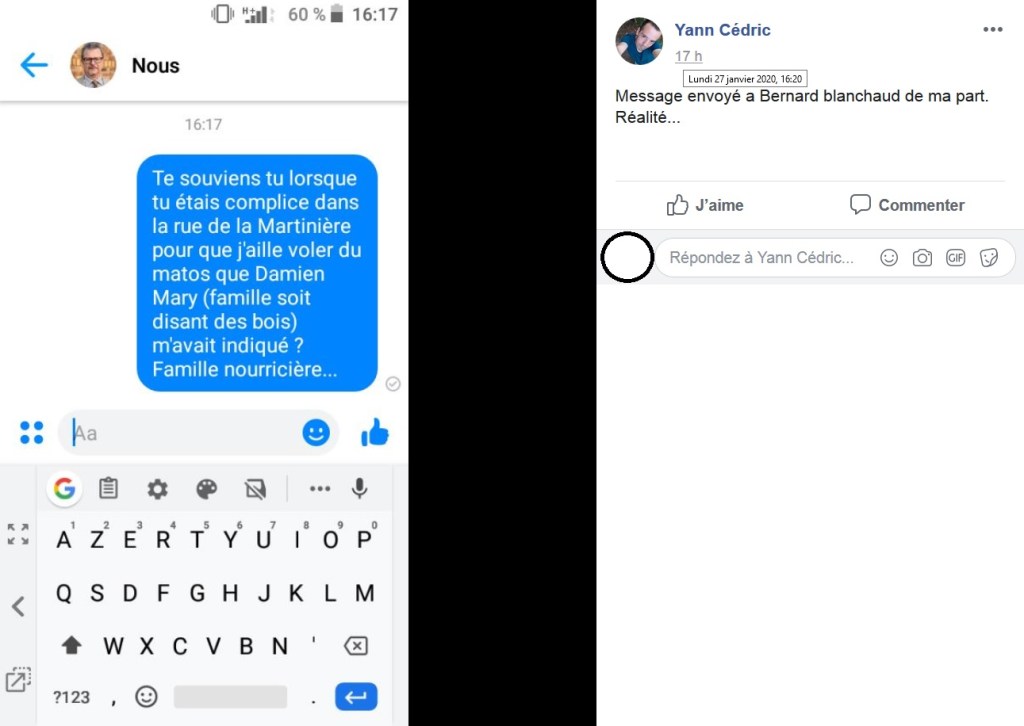 Municipales 2020 à Savigny-sur-Orge : un soutien de David FABRE accuse Bernard BLANCHAUD d&rsquo;incitation au vol sur&nbsp;Facebook