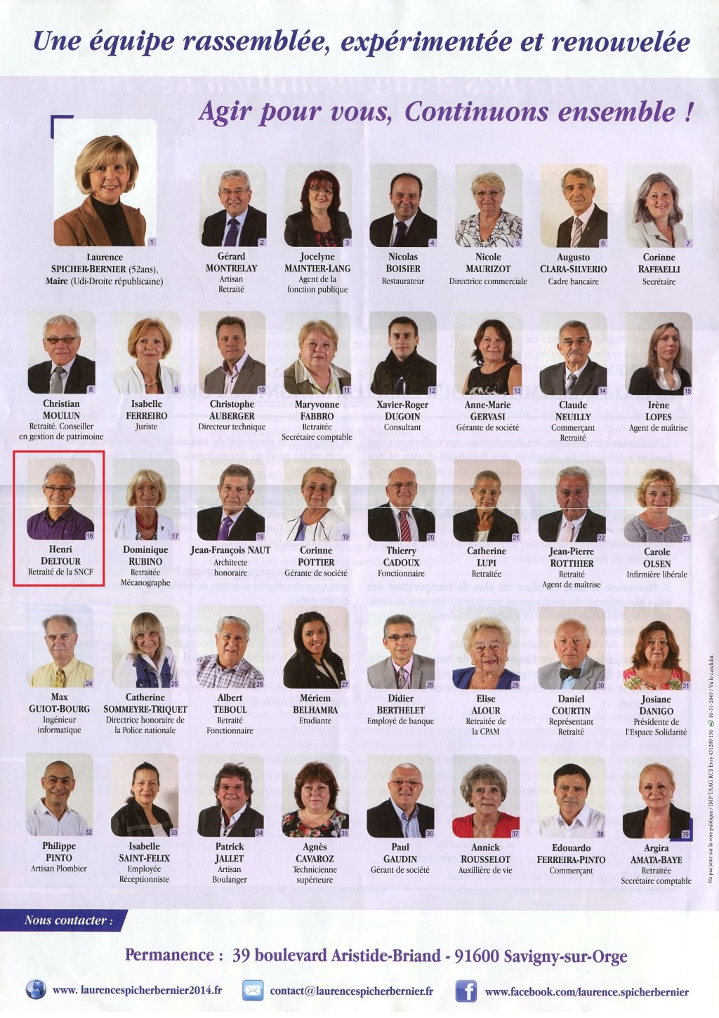 Henri DELTOUR, de la liste SPICHER-BERNIER à la liste&nbsp;IZARD