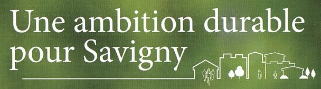 Non, mais c&rsquo;est quoi ce logo d&rsquo;Une ambition durable pour Savigny&nbsp;?