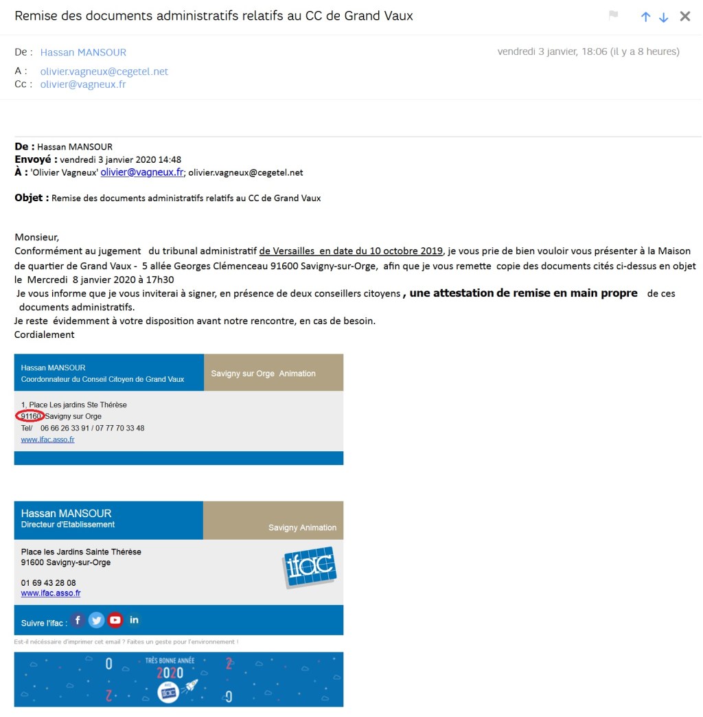 Hassan MANSOUR (IFAC) ne connaît manifestement pas le sens du mot &laquo;&nbsp;conformément&nbsp;&raquo;…