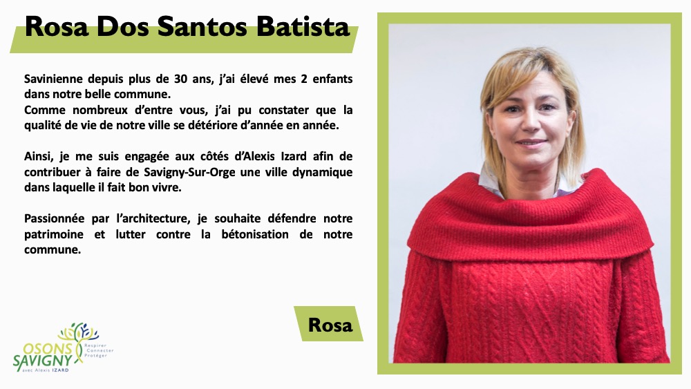 Défendre le patrimoine et lutter contre la bétonisation : Rosa DOS SANTOS BATISTA s&rsquo;est trompée de&nbsp;liste