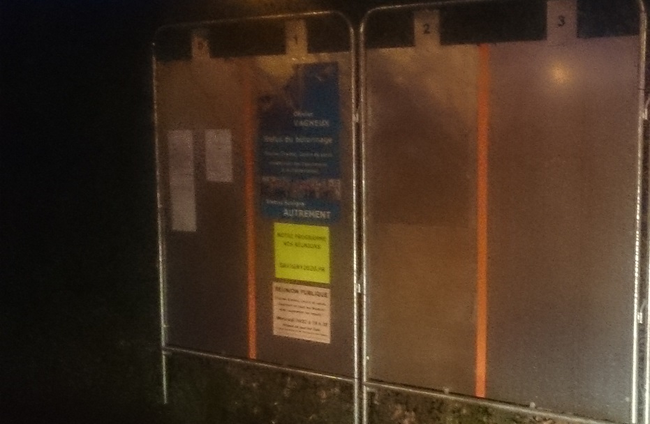 Municipales 2020 à Savigny-sur-Orge : quel format de panneaux électoraux pour le second tour&nbsp;?