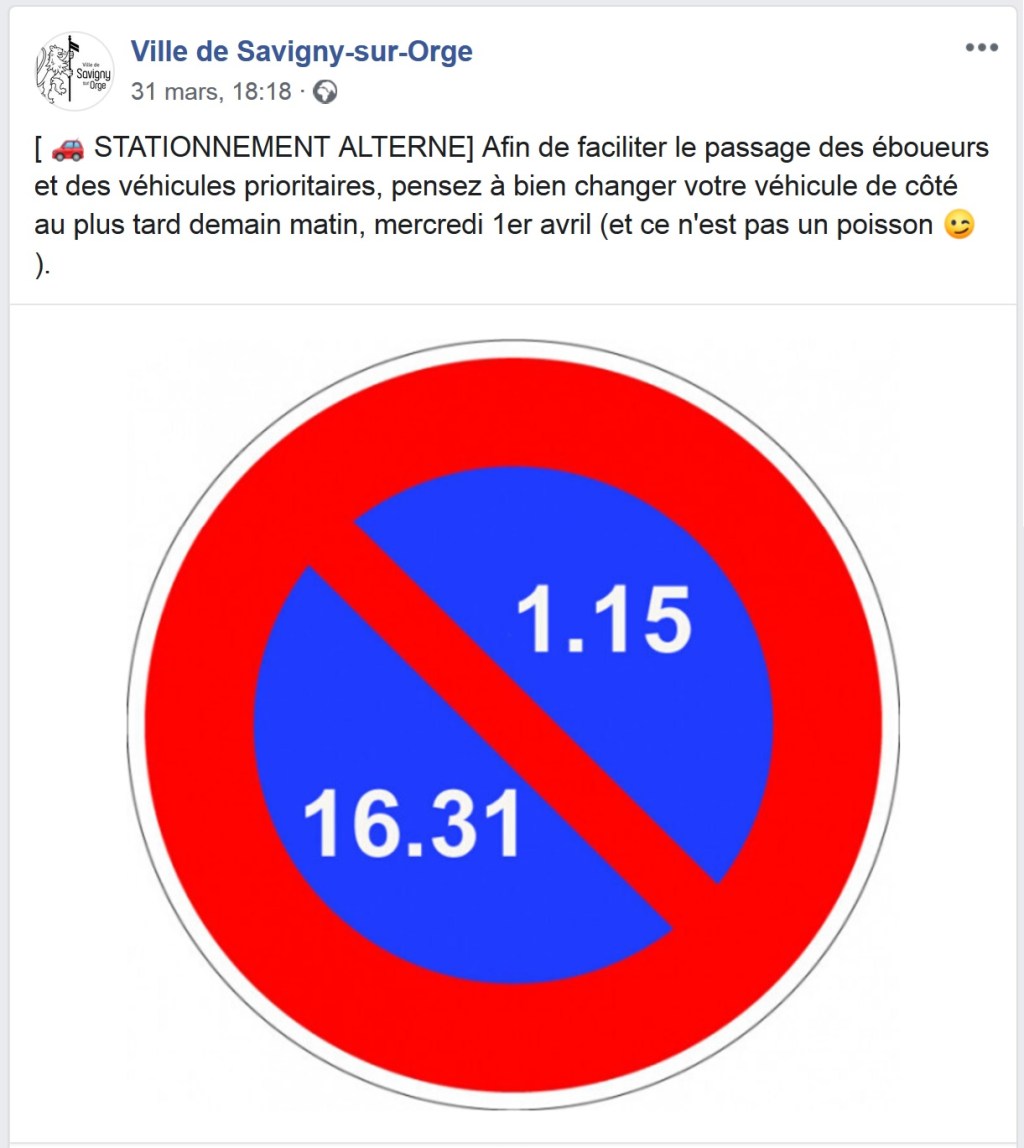 Savigny-sur-Orge : halte à la désinformation municipale sur le stationnement alterné&nbsp;!