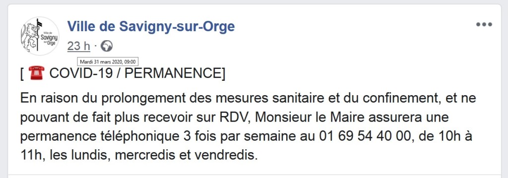 Tremble Covid-19 ! Éric MEHLHORN organise désormais trois permanences téléphoniques par&nbsp;semaine.