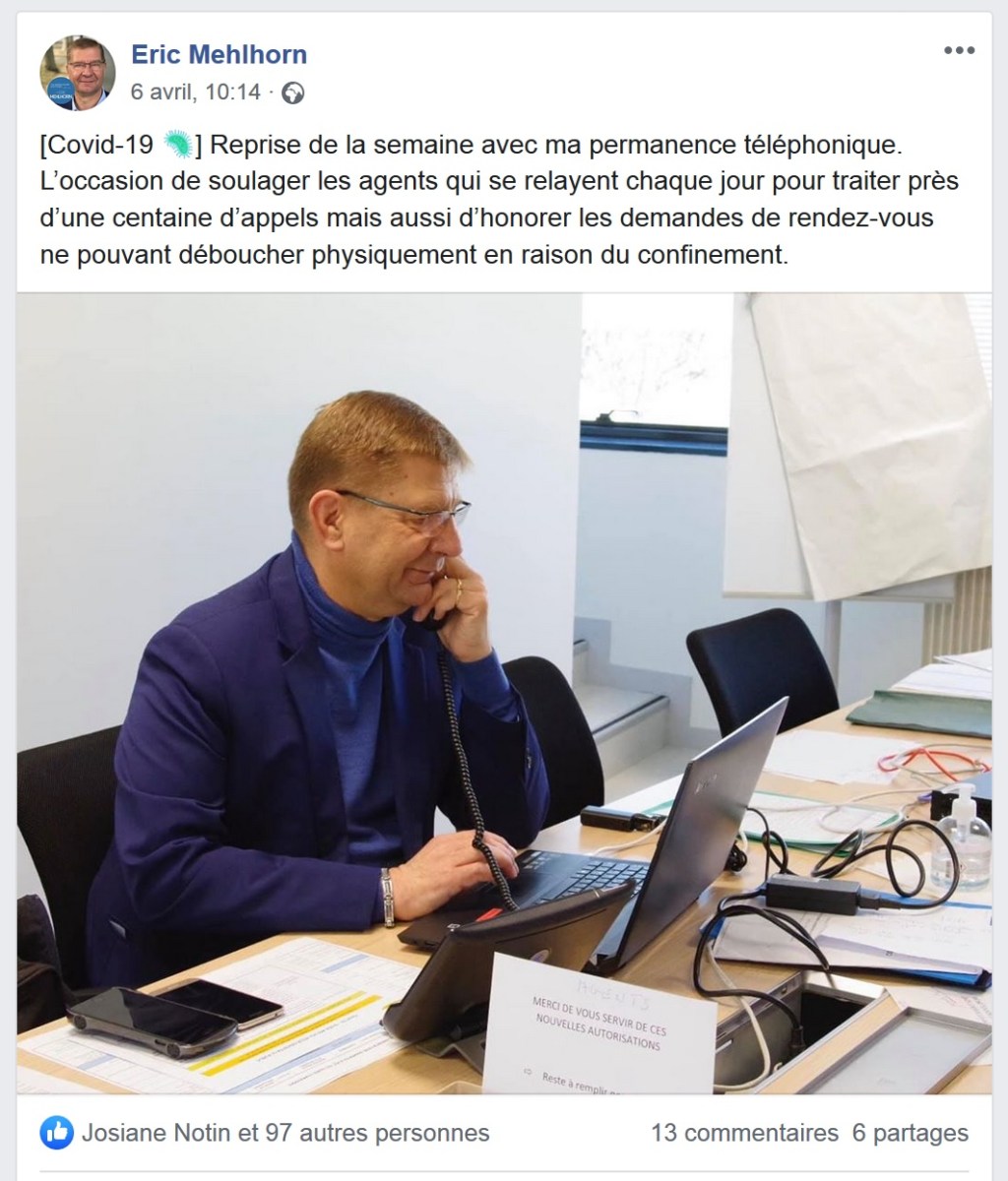 Après Éric MEHLHORN le manutentionnaire, voici Éric MEHLHORN l&rsquo;agent d&rsquo;accueil.
