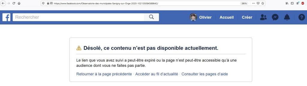 Municipales 2020 à Savigny-sur-Orge : le lâche corbeau supprime maintenant son observatoire de la&nbsp;campagne