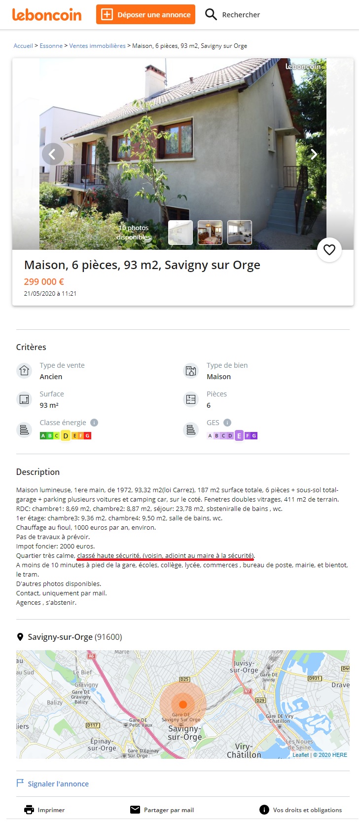 Daniel JAUGEAS, argument de vente pour biens immobiliers à Savigny-sur-Orge