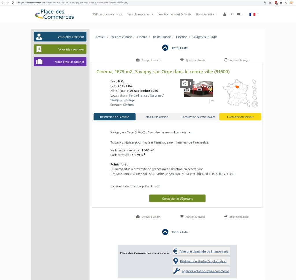 SCOOP : le cinéma de Savigny-sur-Orge est en vente (et la mairie n&rsquo;est plus prioritaire&nbsp;!)