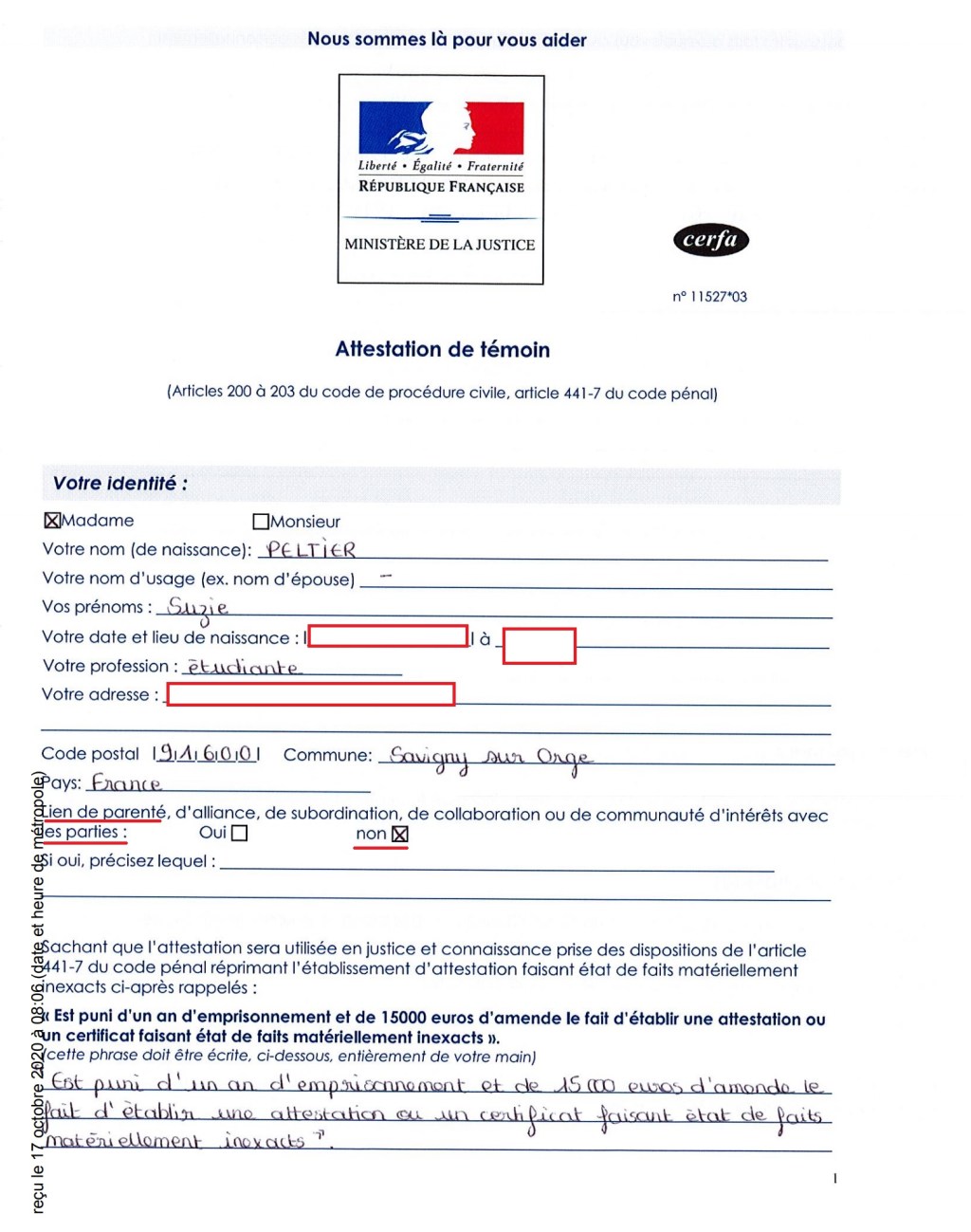 SCOOP : la fille de Lydia BERNET n&rsquo;est pas la fille de Lydia BERNET ! [Annulation des municipales 2020 à Savigny-sur-Orge]