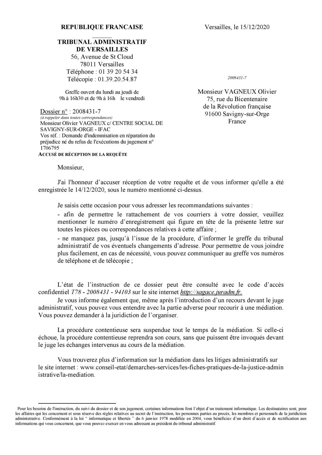 À celui qui reprendra la gestion du Centre social de Savigny-sur-Orge…