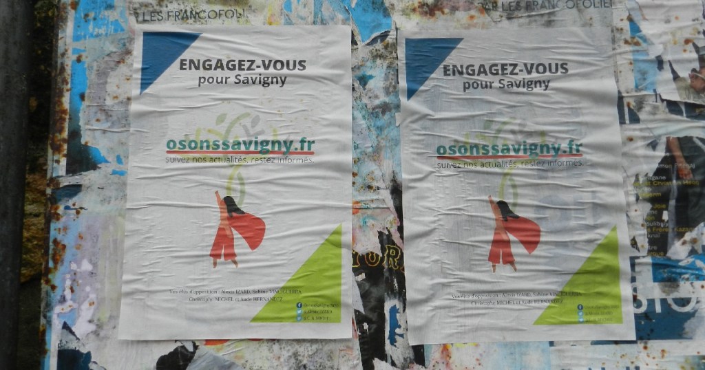 #Osons décrypter l&rsquo;illégalité des collages des fraudeurs de la liste &laquo;&nbsp;Osons Savigny&nbsp;&raquo;