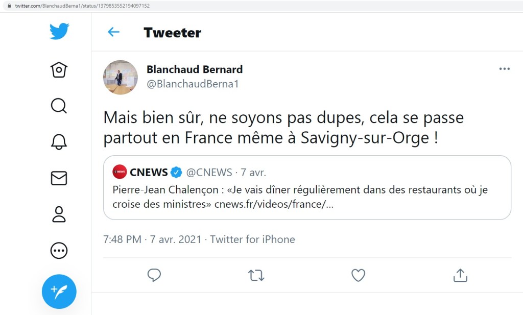 Des restaurants clandestins, avec des ministres, à Savigny-sur-Orge ?