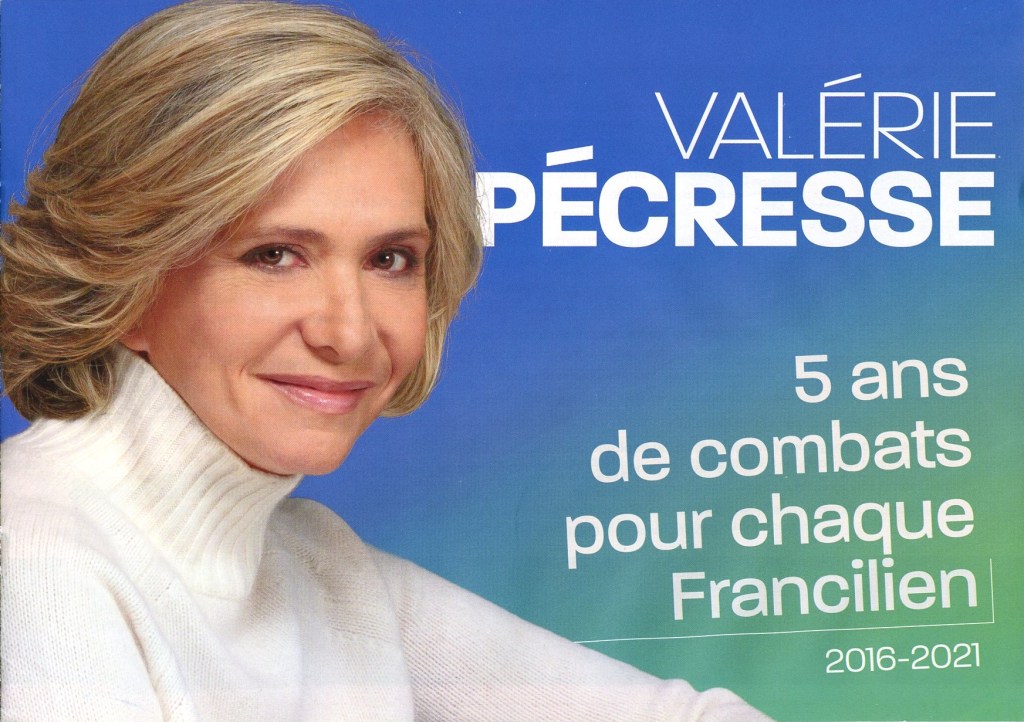 Incroyable ! Valérie PÉCRESSE (qui a abusé de Photoshop) n&rsquo;apparaît pas sur 4 pages de son bilan-programme.