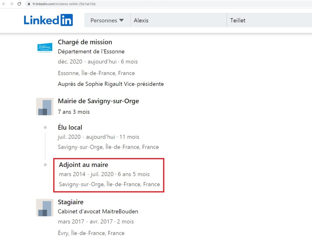 Ce menteur d&rsquo;Alexis TEILLET ne sait même pas quand il est devenu adjoint au&nbsp;maire…