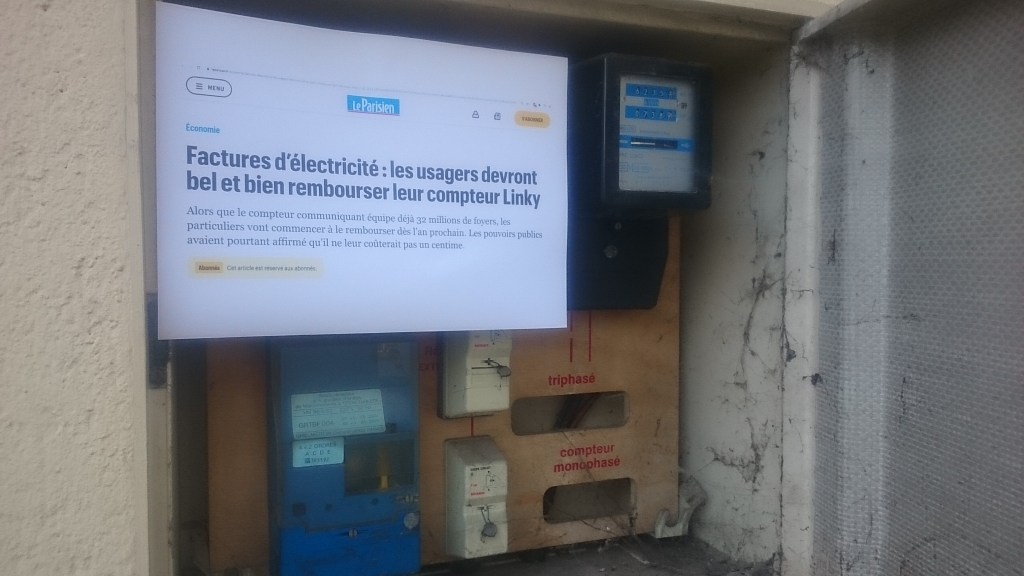 Ah ah ! Je ris des gens qui se sont faits installer le Linky et qui vont devoir le rembourser&nbsp;!