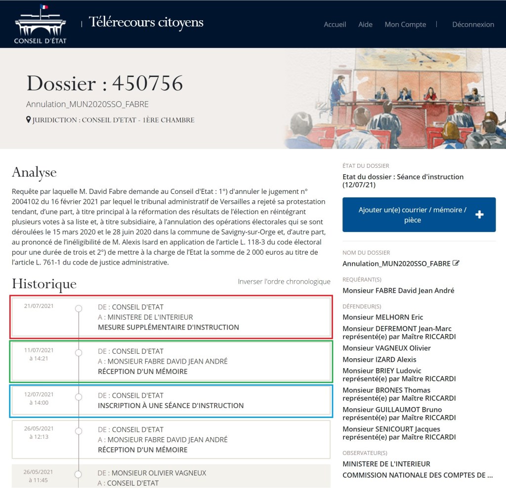 Annulation des élections municipales 2020 à Savigny-sur-Orge : le Conseil d&rsquo;État ordonne des mesures supplémentaires d&rsquo;instruction !