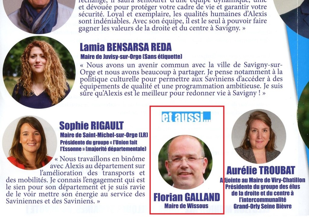 Soupirs ! Alexis TEILLET ne sait même pas orthographier le nom de son suppléant au Département…