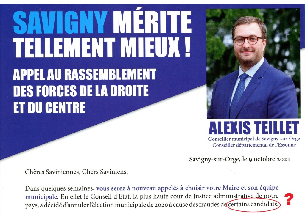 Municipale 2021 à Savigny-sur-Orge : la droite ira en ordre dispersé au premier&nbsp;tour