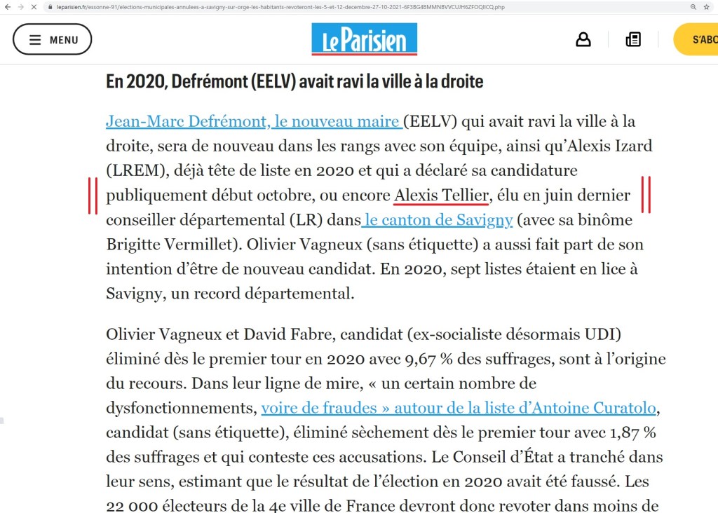 Re-mort de rire ! L&rsquo;irrespect du Parisien de l&rsquo;Essonne qui renomme Alexis TEILLET en Alexis TELLIER&nbsp;!!!